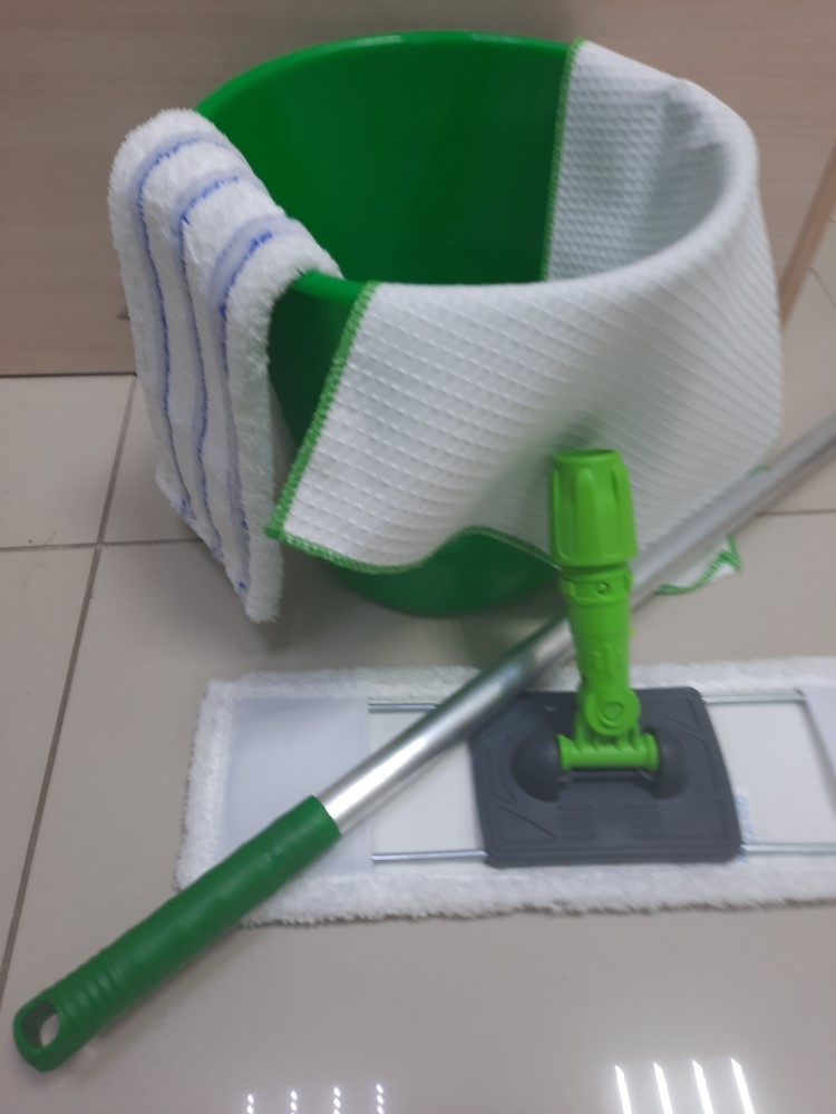 Зеленый набор для уборки пола